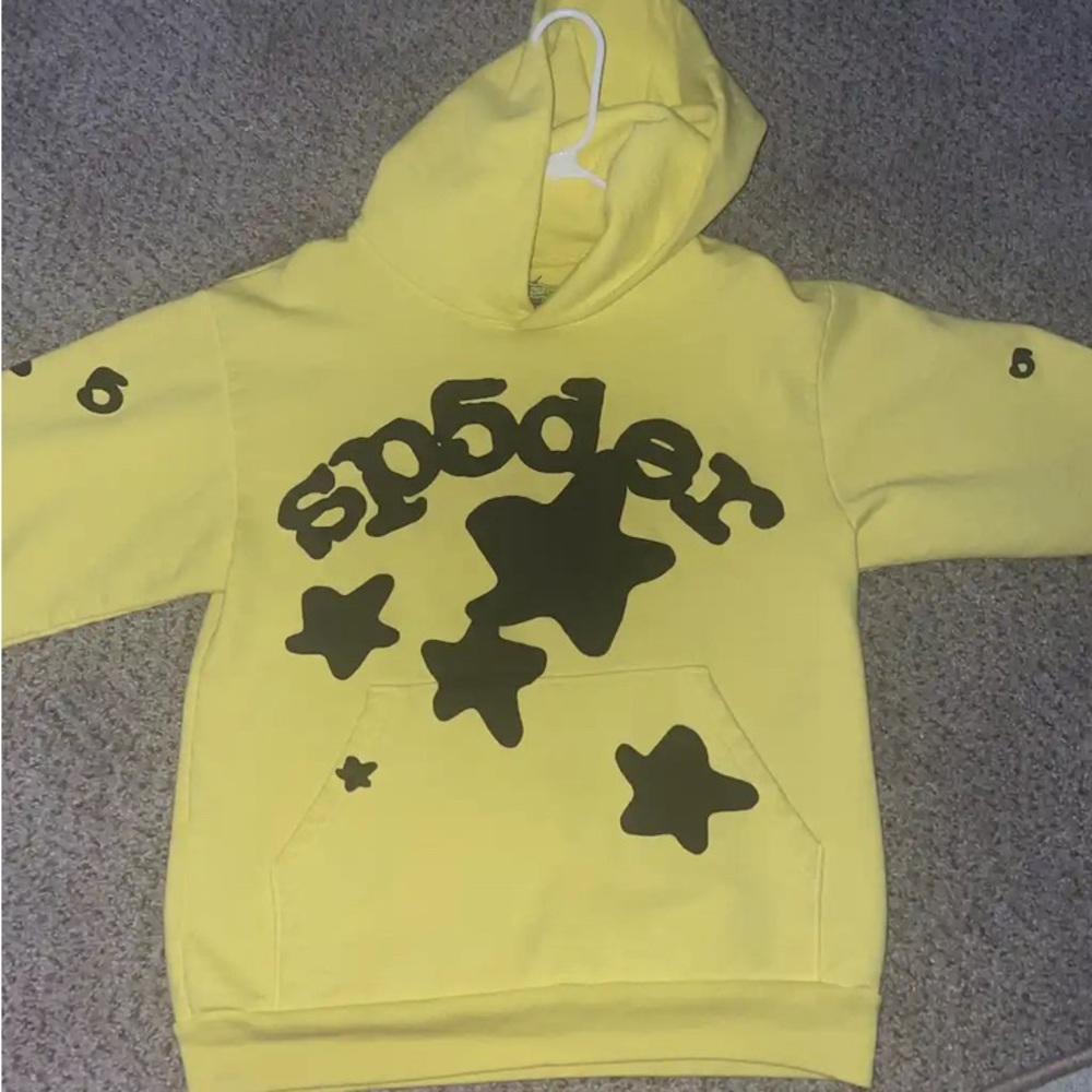 Yellow n Black Sp5der Hoodie